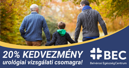 BEC - 20% kedvezmény urológiai vizsgálati csomagra!